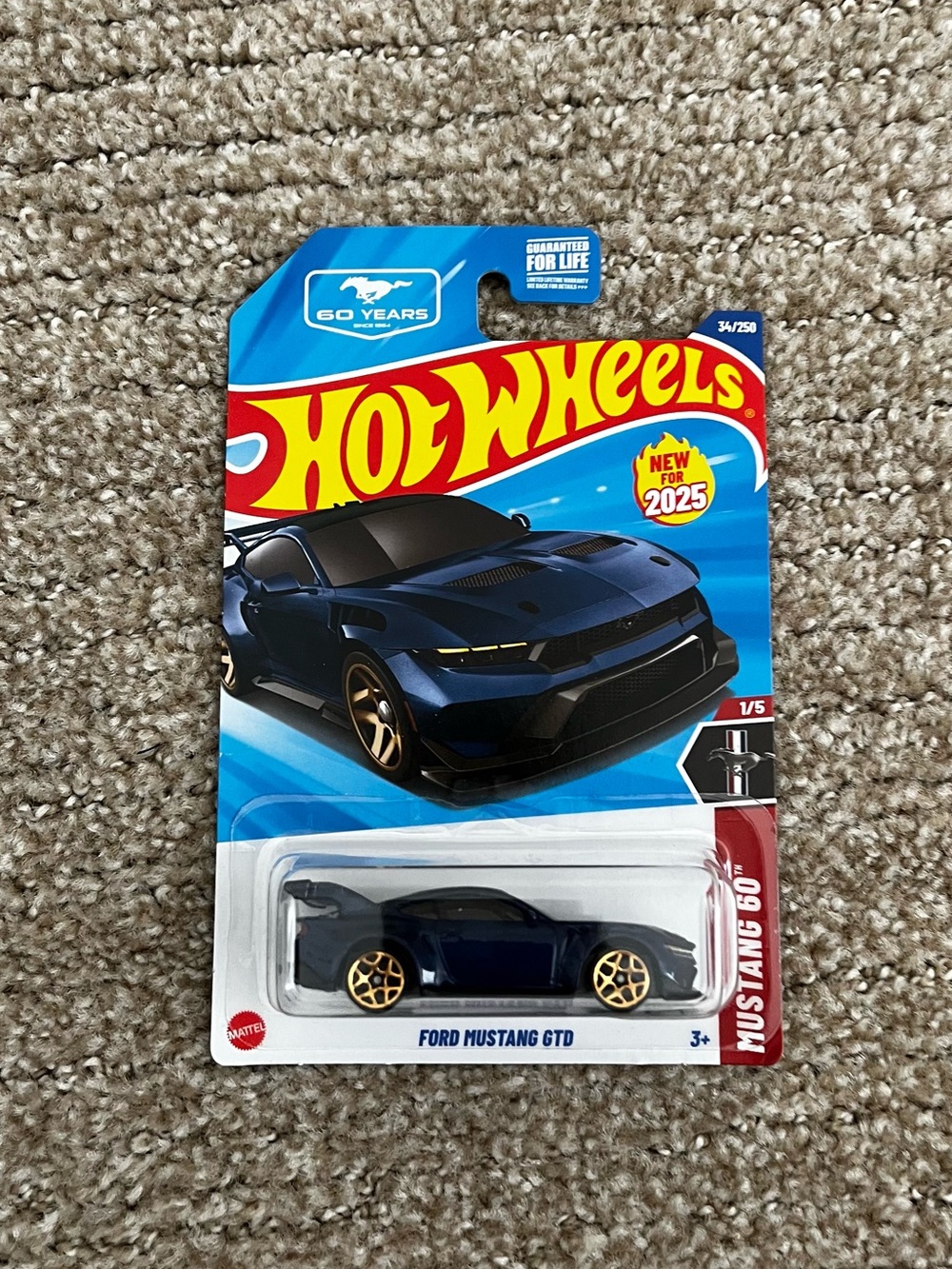Ford Mustang GTD Toy Car - Blue